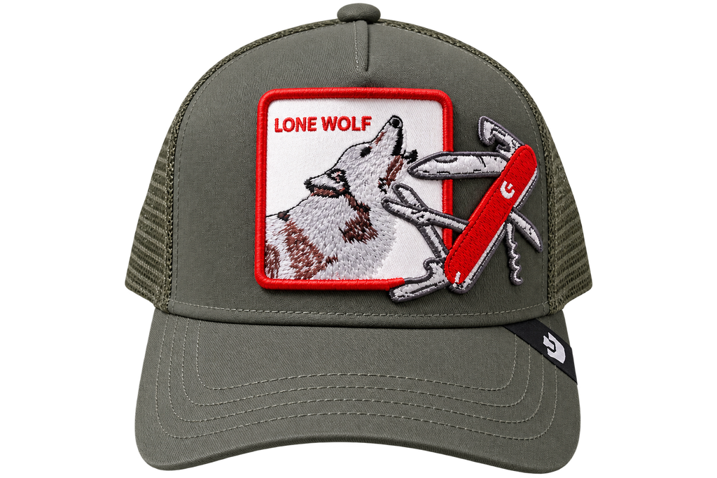 Gorra Goorin Bros Lone Wolf Utility Verde Militar – Trucker Premium