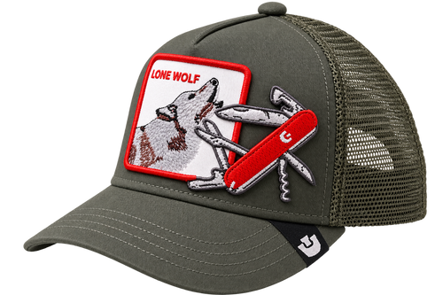 Gorra Goorin Bros Lone Wolf Utility Verde Militar – Trucker Premium