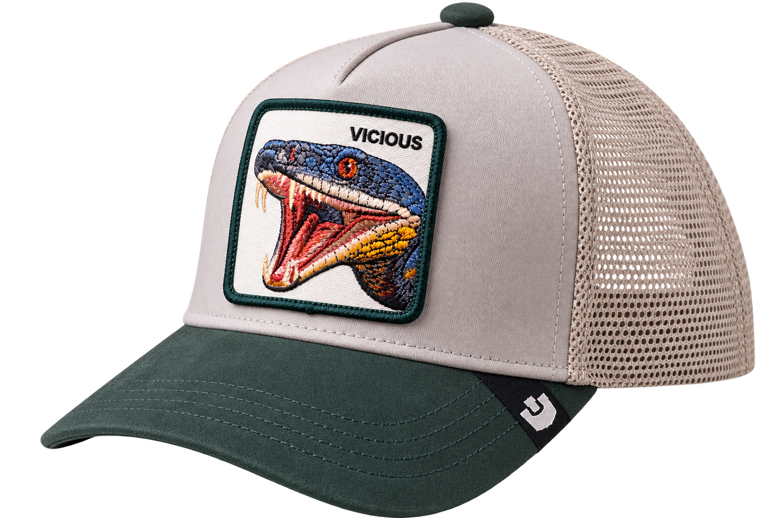 Gorra Goorin Bros Vicious Snake – Trucker Premium Verde